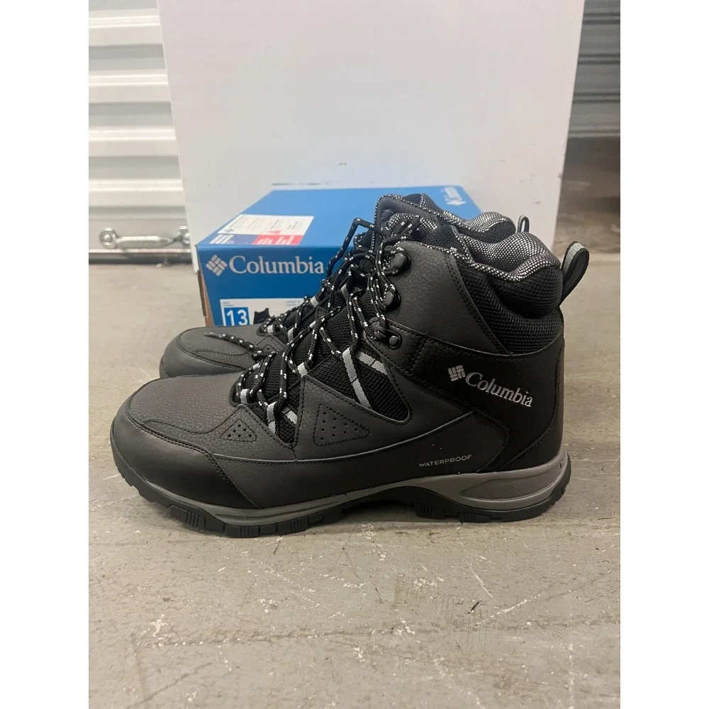 Columbia Liftop III 2100861-010 Winter‎ Boots Mens US 12 Black Waterproof Hiking